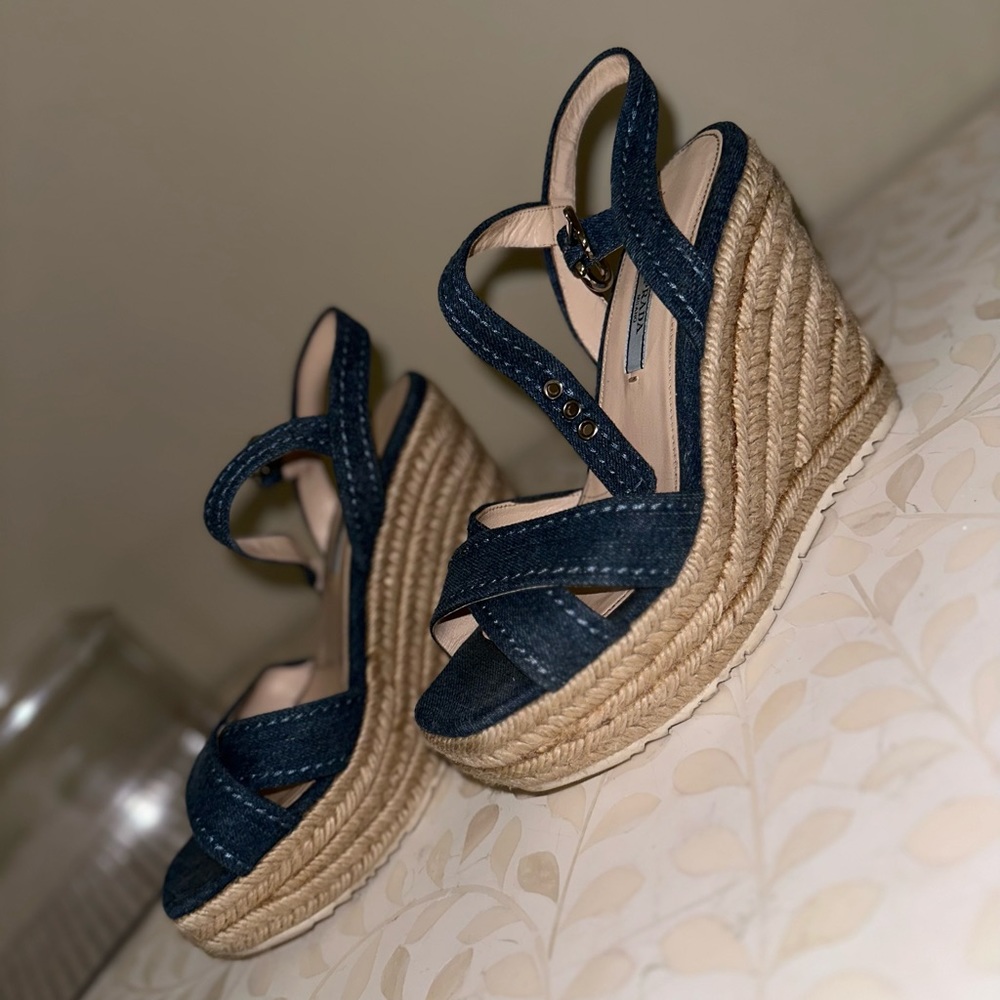 Prada Wedge Sandals